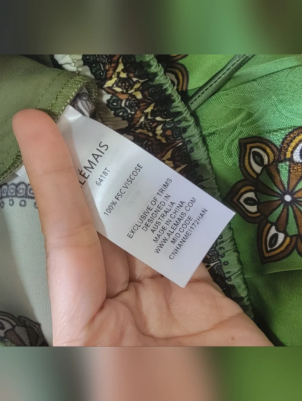 ALÉMAIS Contina Wide-Leg Jacquard Pants - Picture 6 of 7